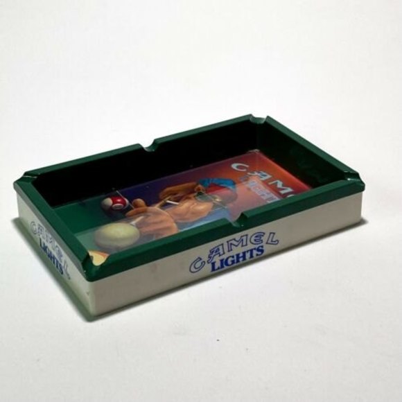 Camel Lights Cigarette Ashtray Joe Camel Pool Table 1992 Vintage Tobacciana - Picture 6 of 7